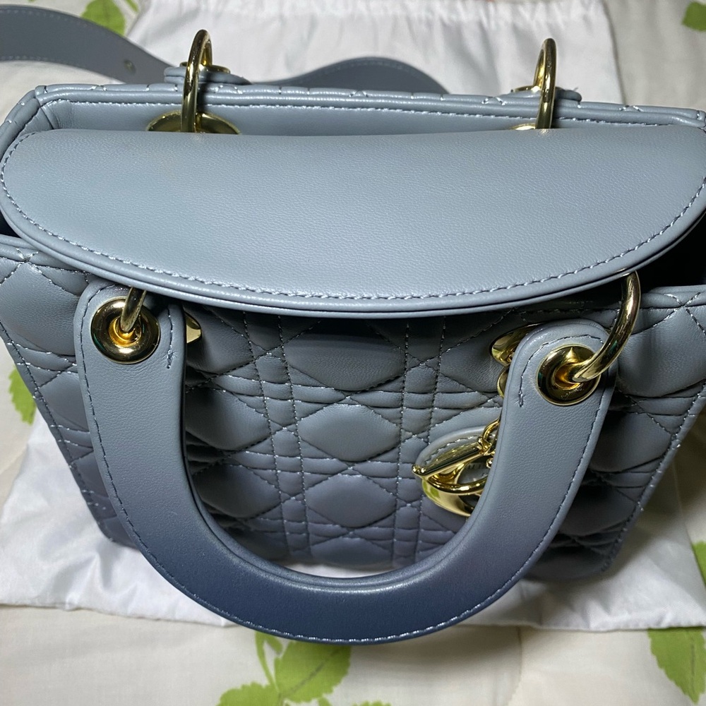 Lady Dior Blue/Grey Ombré - Picture 8 of 10